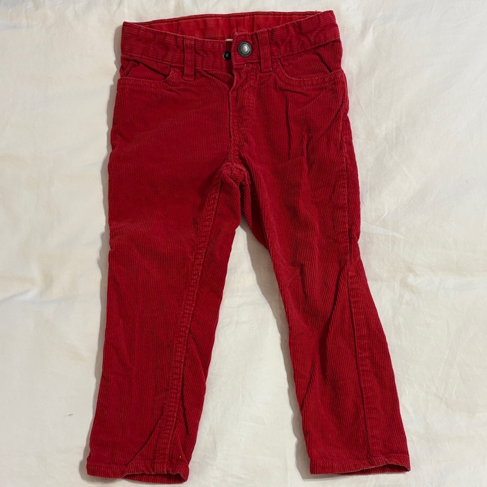 H&M Vibrant Red Kids Corduroy Pants